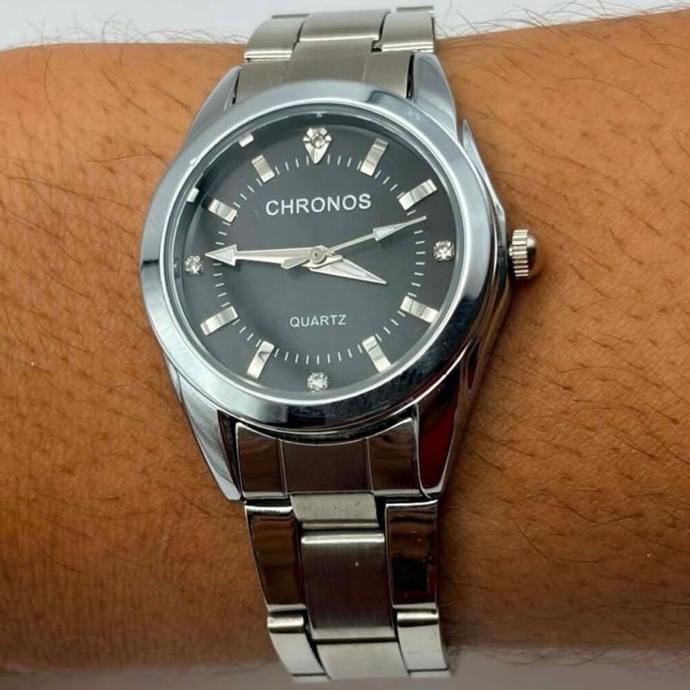 Silver Chronos Watch